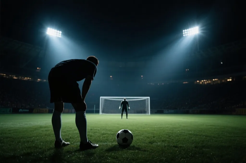 淘汰赛点球大战与绝杀时刻的体育摄影风格占位图